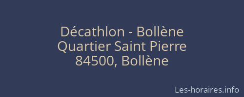 Décathlon - Bollène