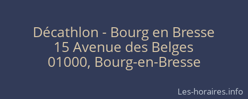 Décathlon - Bourg en Bresse