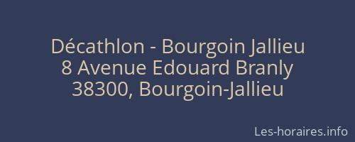 Décathlon - Bourgoin Jallieu
