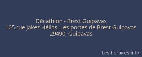Décathlon - Brest Guipavas