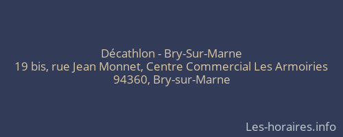 Décathlon - Bry-Sur-Marne