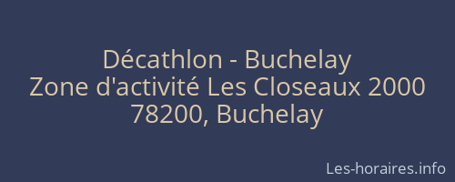 Décathlon - Buchelay