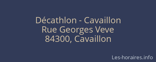 Décathlon - Cavaillon