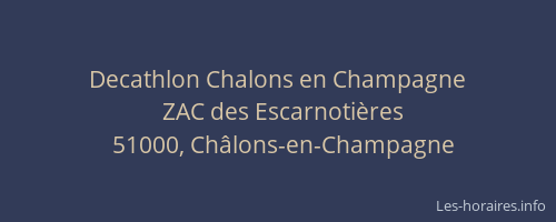 Decathlon Chalons en Champagne