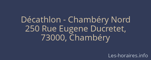 Décathlon - Chambéry Nord