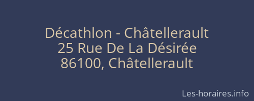 Décathlon - Châtellerault