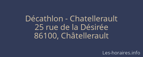 Décathlon - Chatellerault