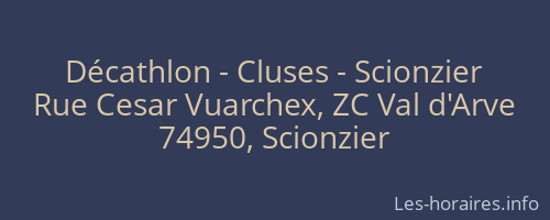 Décathlon - Cluses - Scionzier