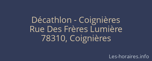 Décathlon - Coignières
