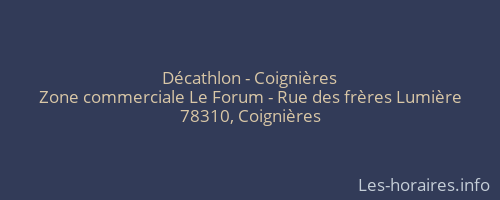 Décathlon - Coignières