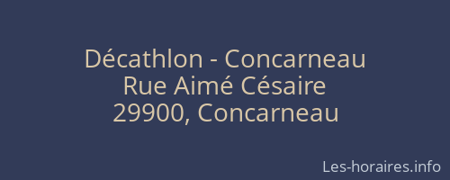 Décathlon - Concarneau
