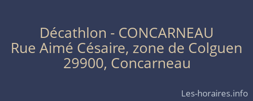 Décathlon - CONCARNEAU
