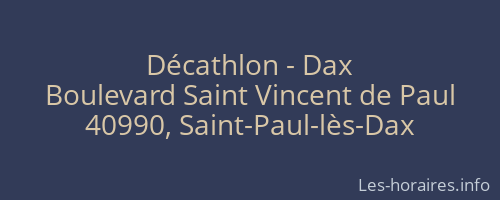 Décathlon - Dax