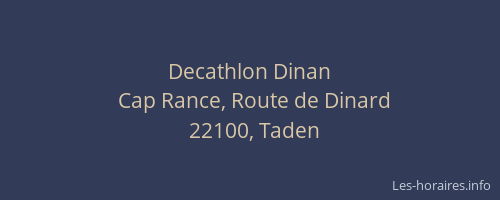 Decathlon Dinan