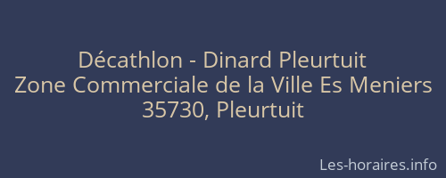 Décathlon - Dinard Pleurtuit