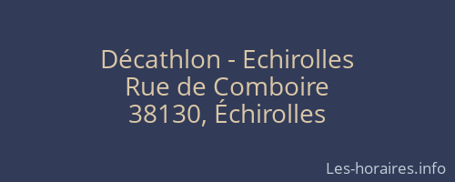 Décathlon - Echirolles