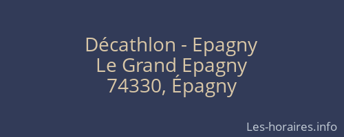 Décathlon - Epagny