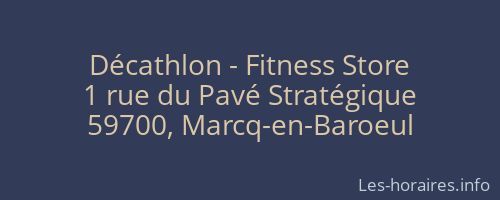 Décathlon - Fitness Store