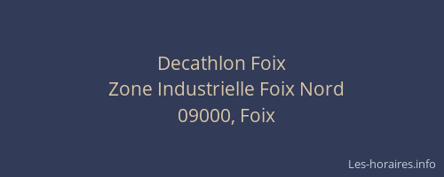 Decathlon Foix