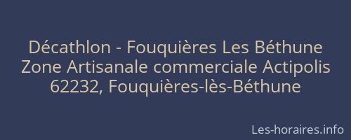 Décathlon - Fouquières Les Béthune