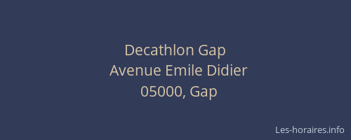 Decathlon Gap