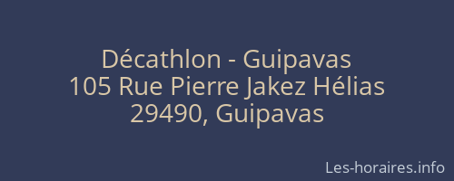 Décathlon - Guipavas