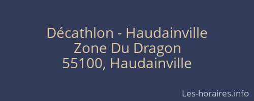 Décathlon - Haudainville