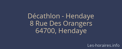 Décathlon - Hendaye