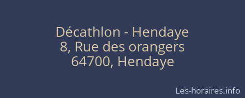 Décathlon - Hendaye