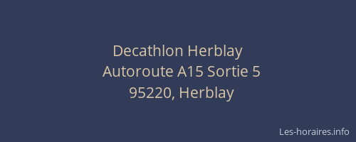 Decathlon Herblay