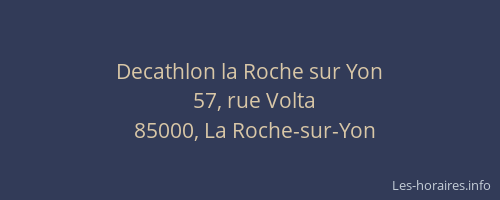 Decathlon la Roche sur Yon