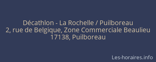 Décathlon - La Rochelle / Puilboreau
