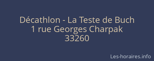 Décathlon - La Teste de Buch