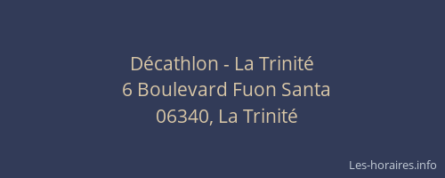 Décathlon - La Trinité