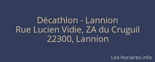 Décathlon - Lannion