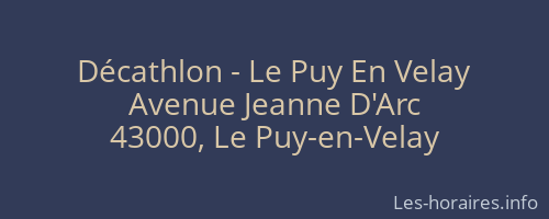 Décathlon - Le Puy En Velay