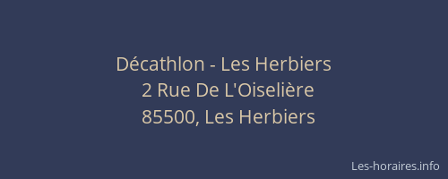 Décathlon - Les Herbiers