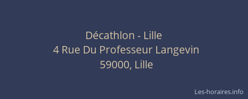 Décathlon - Lille