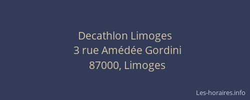Decathlon Limoges