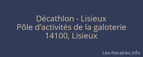 Décathlon - Lisieux