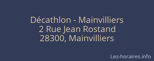 Décathlon - Mainvilliers