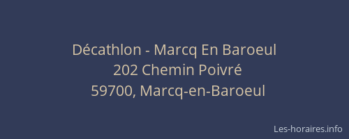 Décathlon - Marcq En Baroeul