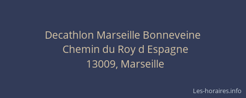 Decathlon Marseille Bonneveine