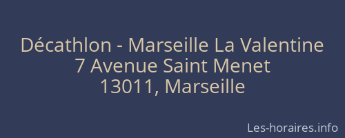 Décathlon - Marseille La Valentine