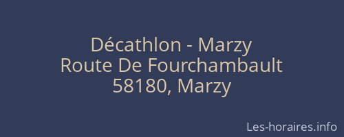 Décathlon - Marzy