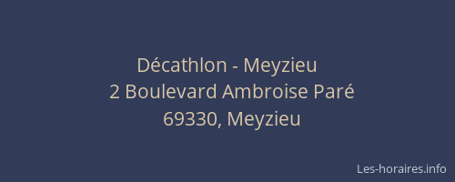 Décathlon - Meyzieu