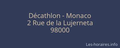 Décathlon - Monaco