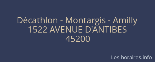 Décathlon - Montargis - Amilly
