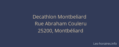Decathlon Montbeliard