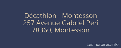 Décathlon - Montesson